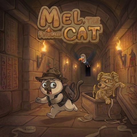 Mel The Pyramid Cat Art