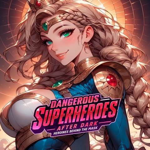 Dangerous Superheroes After Dark: Heroines Behind the Mask Art