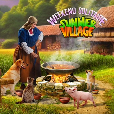 Weekend Solitaire Summer Village Art