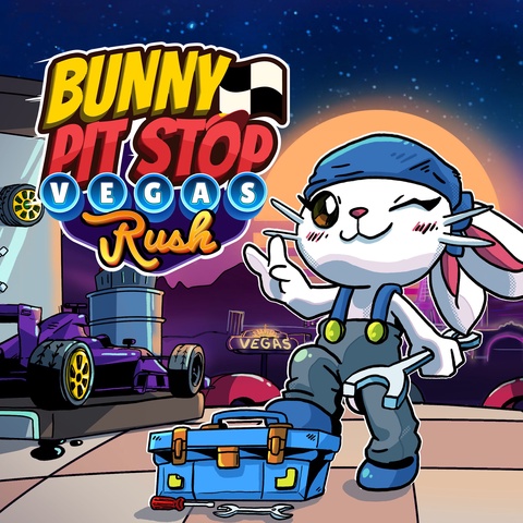 Bunny Pit Stop: Vegas Rush Art