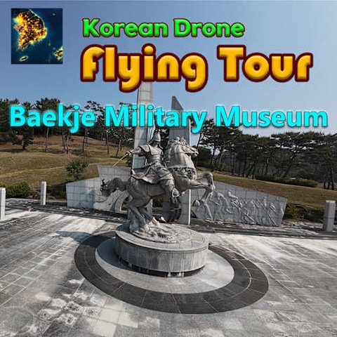 Korean Drone Flying Tour Baekje Military Museum Art