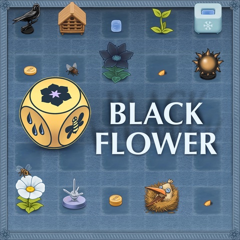 Black Flower Art