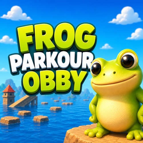 Frog Parkour Obby Art