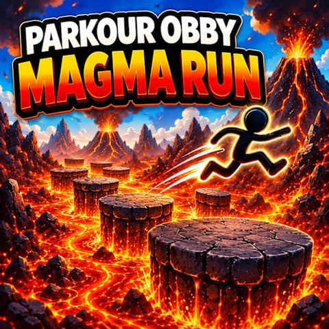 Parkour Obby: Magma Run Art